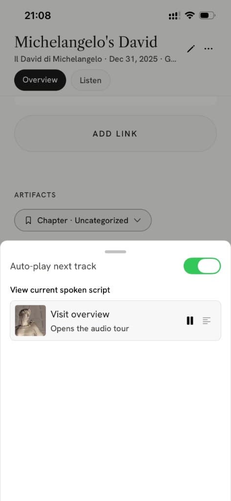 Listen as you walk. Mute anytime.